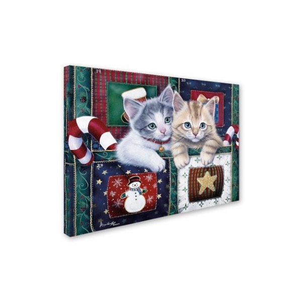 Jenny Newland 'Christmas Calendar Kittens' Canvas Art,35x47